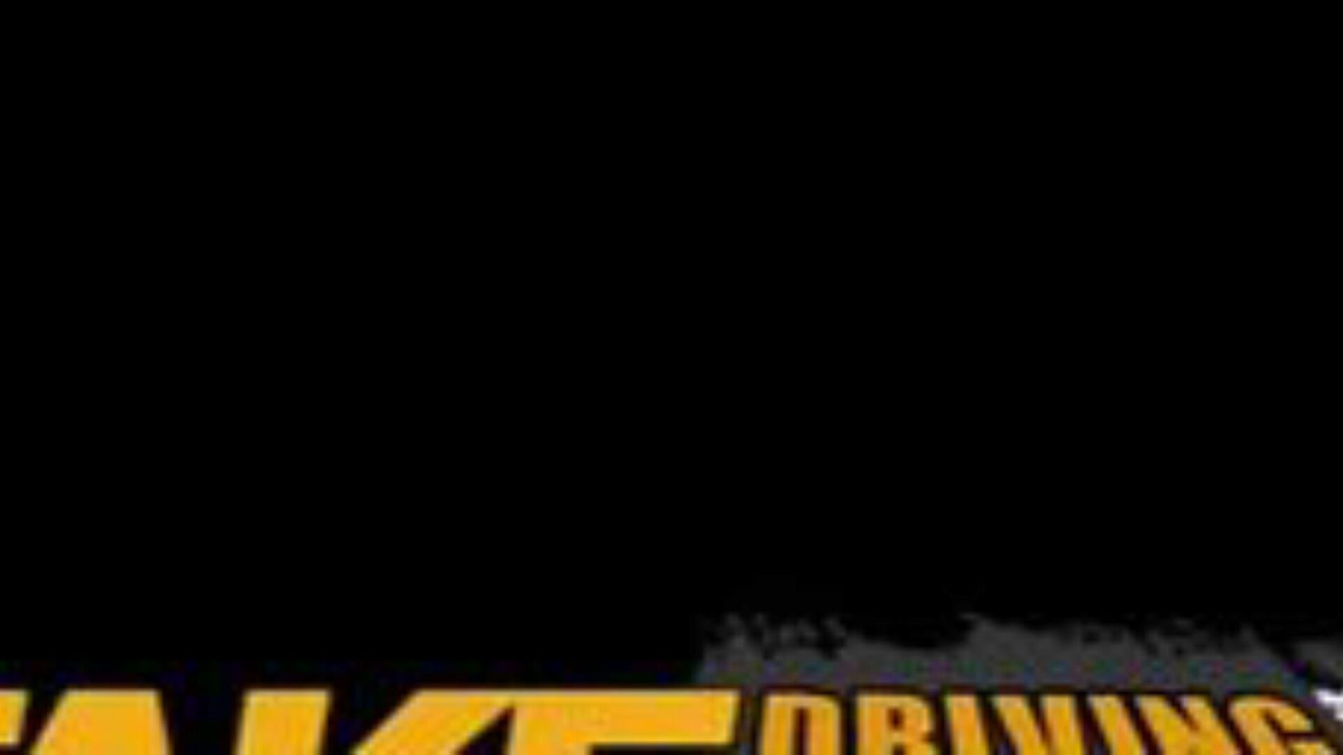 Fake Driving School Swotty ginger college girl has love cavern filled with spunk
